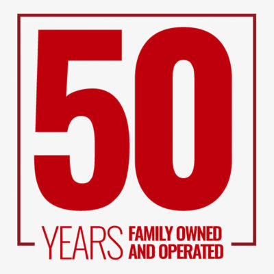 Lechner services 50 years family owned and operated logo